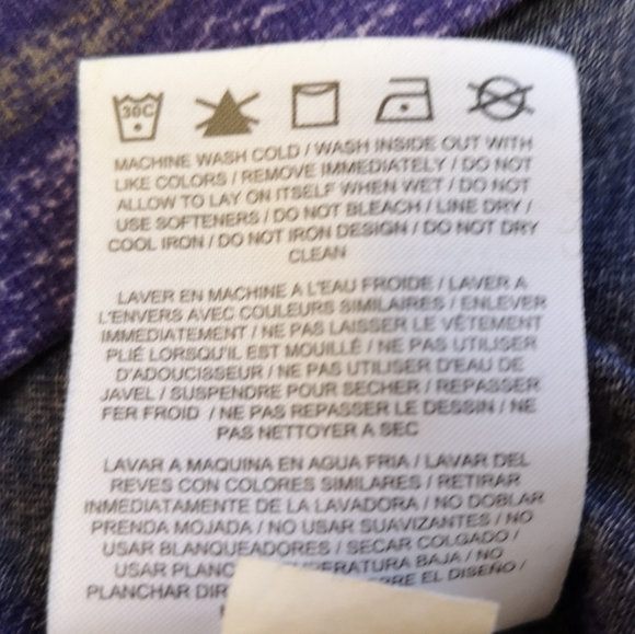 Nike Dri-FIT Purple Striped Top Size M - Picture 7 of 8